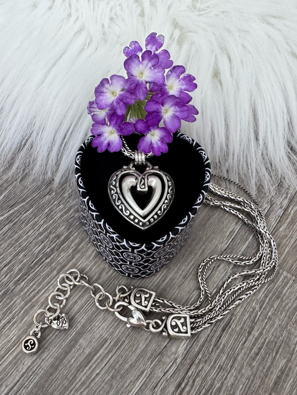💞 BRIGHTON Ellington Double Floating Heart Necklace